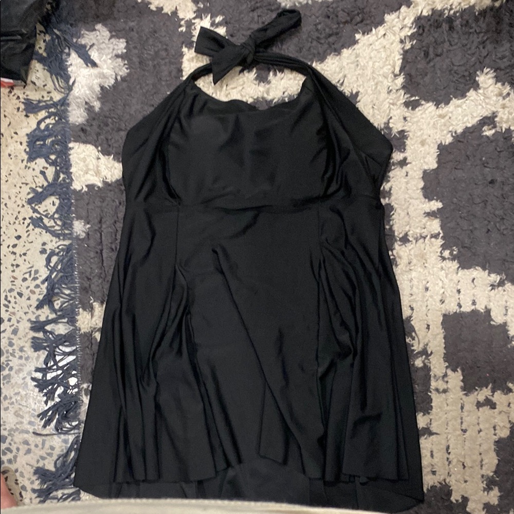 Black Halter swim Dress